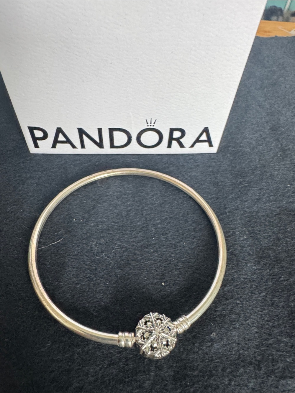 Pandora Silver Snowflake Bangle